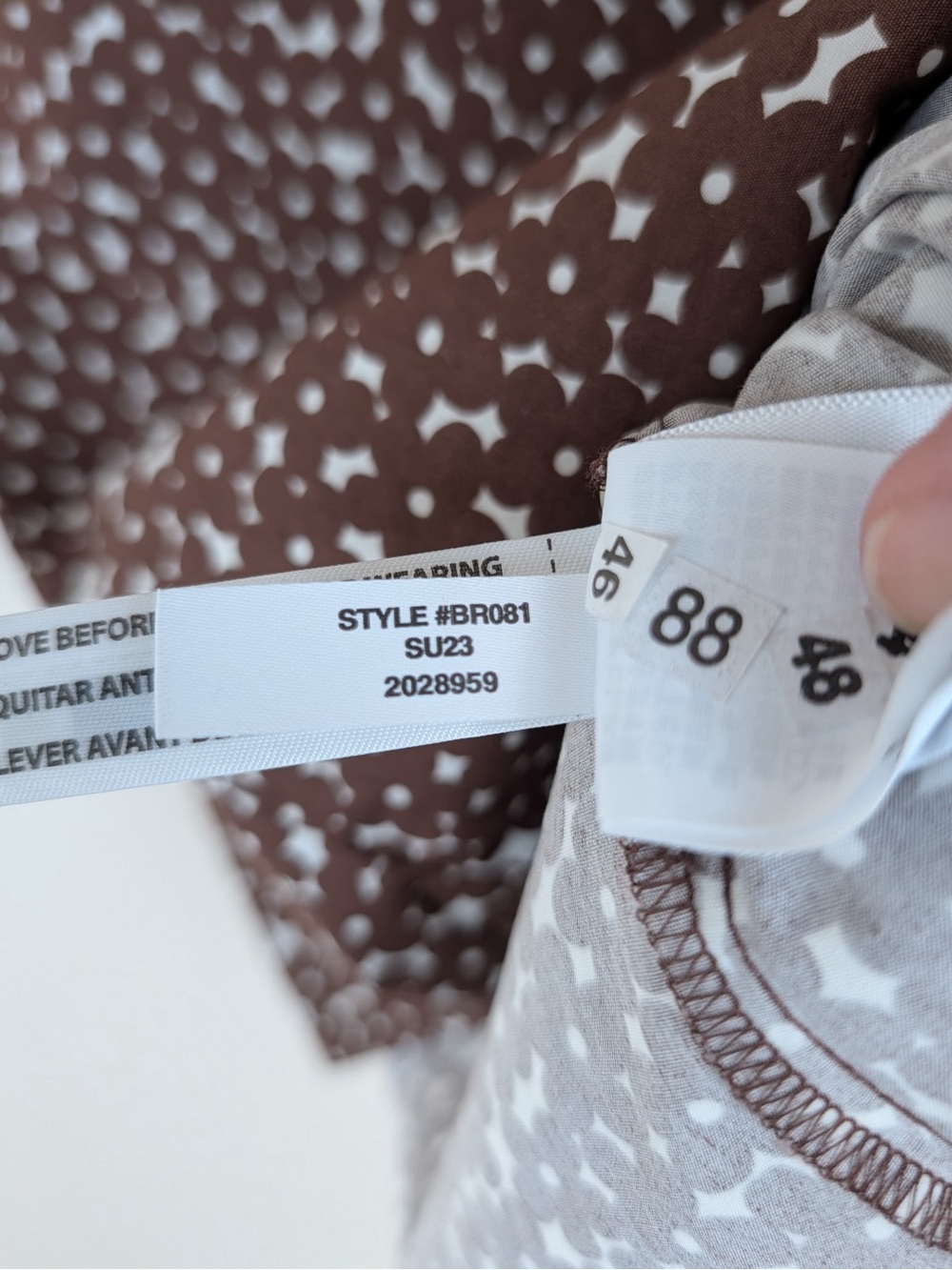 J Crew Smocked Cotton Poplin Puff Sleeve Top in Mocha Floral - Picture 6 of 9
